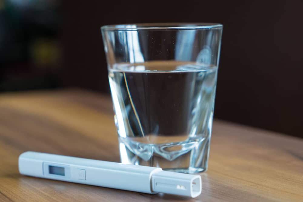 water testing in glass